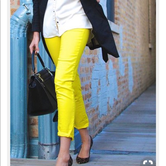 PAIGE Denim - HP🎉BESTinJEAN Paige🍌yellow Capri